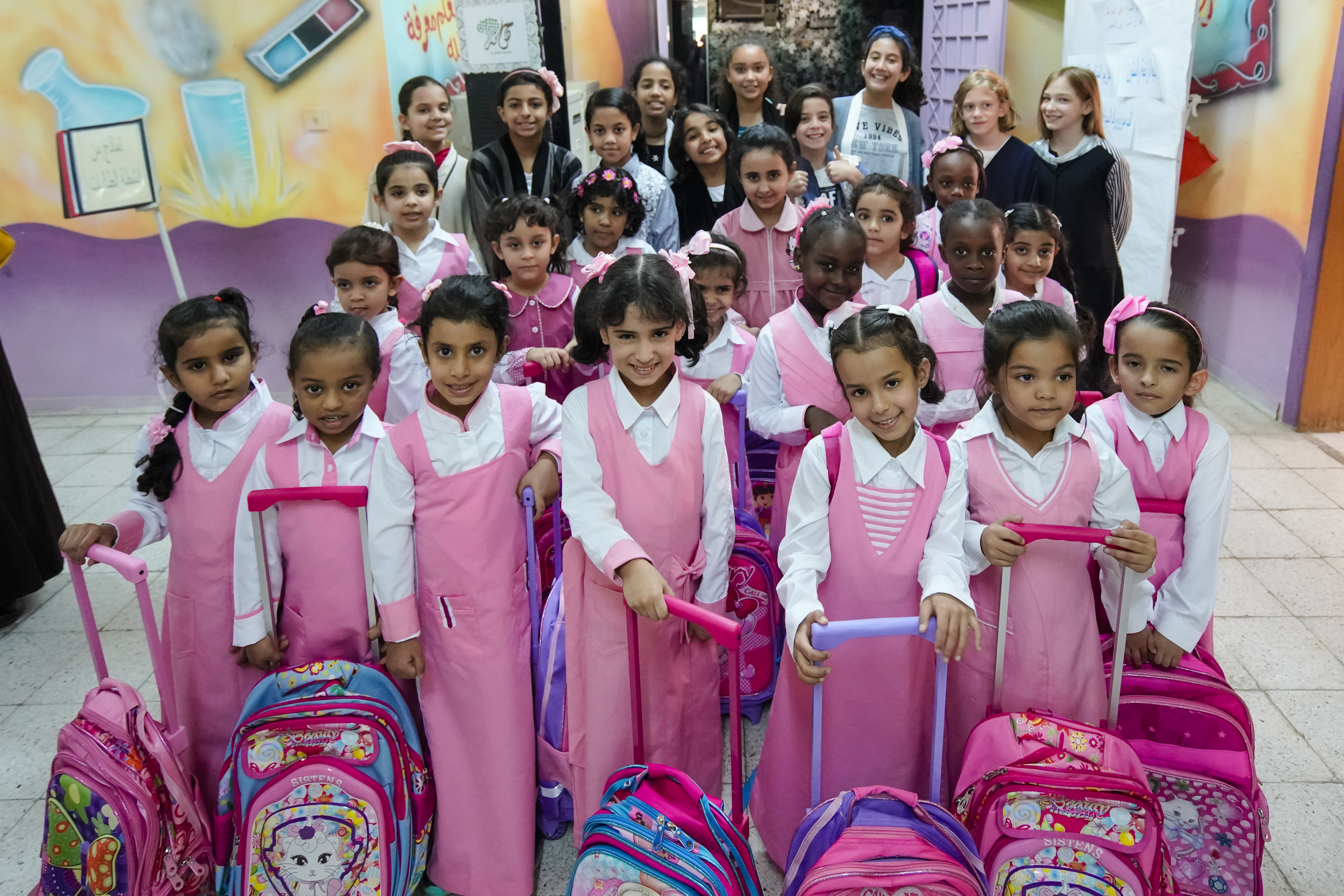 Back to School Project - Delivery Day at Thuwal Girls School